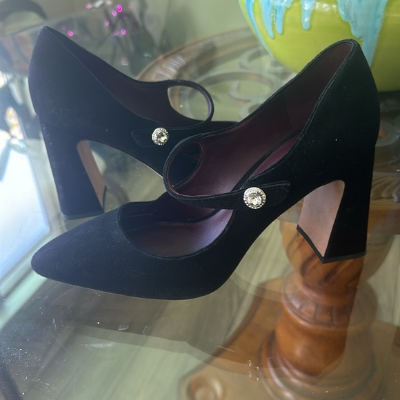 Kate Spade Maren Suede Mary Jane Pumps - Picture 1 of 6